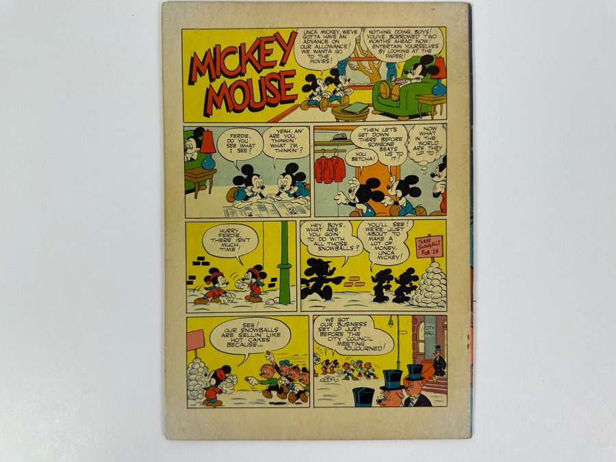 Dell Comics Four Color #313 Walt Disney's Mickey Mouse In The Mystery Of The Double-Cross Ranch Vintage 1950 10 Cent Comic Book [Photo 3]