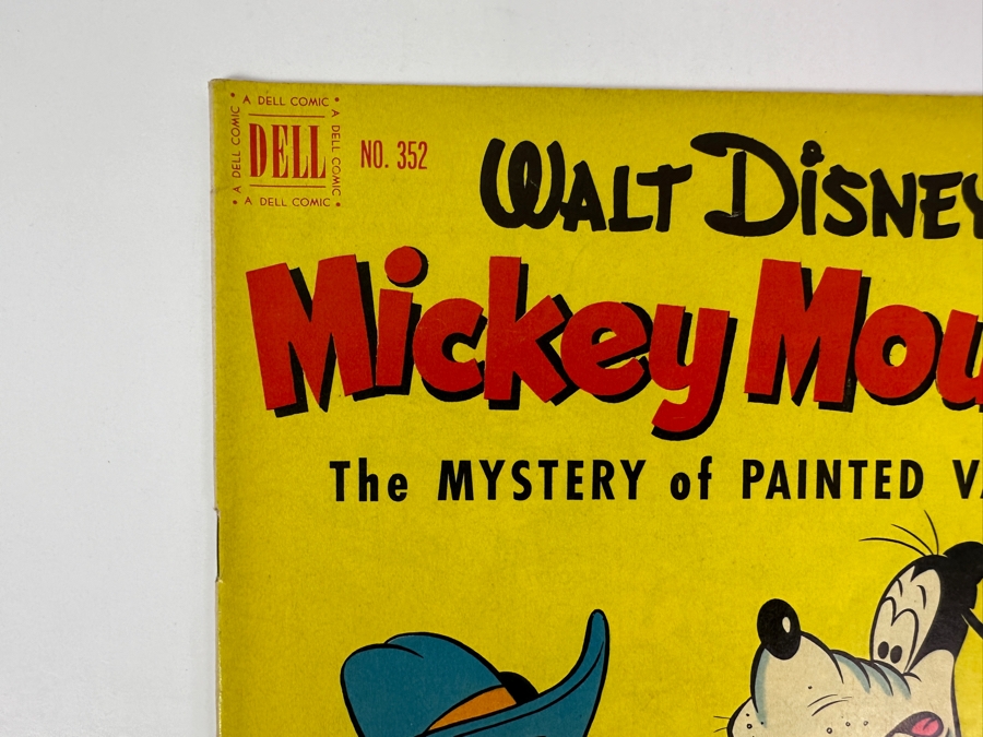 Dell Comics Four Color #352 Walt Disney's Mickey Mouse In The Mystery Of Painted Valley Vintage 1952 10 Cent Comic Book [Photo 2]