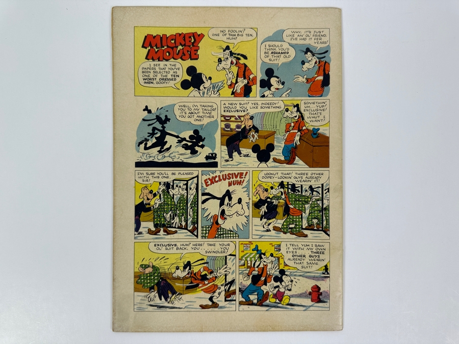 Dell Comics Four Color #352 Walt Disney's Mickey Mouse In The Mystery Of Painted Valley Vintage 1952 10 Cent Comic Book [Photo 3]
