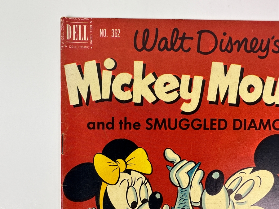 Dell Comics Four Color #362 Walt Disney's Mickey Mouse And The Smuggled Diamonds Vintage 1952 10 Cent Comic Book [Photo 2]