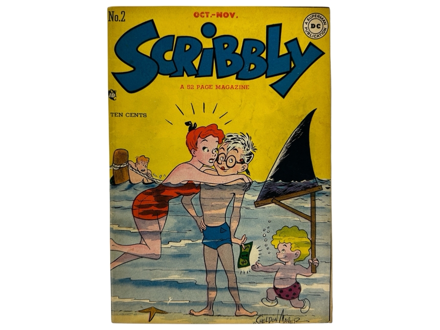 DC Comics Scribbly #2 Vintage 1948 10 Cent Comic Book