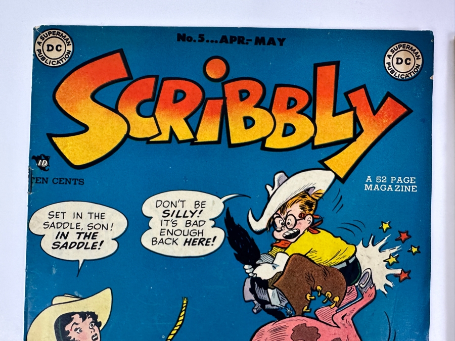 DC Comics Scribbly #5 & #6 Vintage 1948/1949 10 Cent Comic Books Valued Ungraded: $172 [Photo 2]