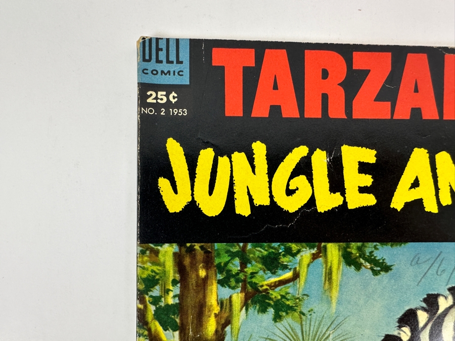 Dell Comics Tarzan's Jungle Annual #2 Edgar Rice Burroughs Vintage 1953 25 Cent Comic Book [Photo 2]