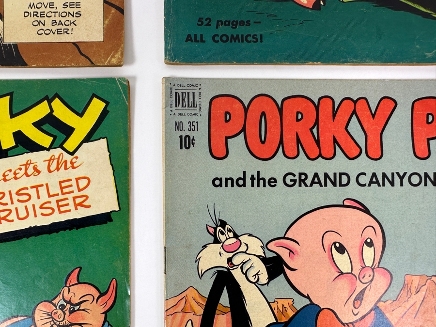 Dell Comics Four Color Porky Pig 1950 #295, 1950 #303, 1951 #330 & 1951 #351 10 Cent Comic Books [Photo 9]