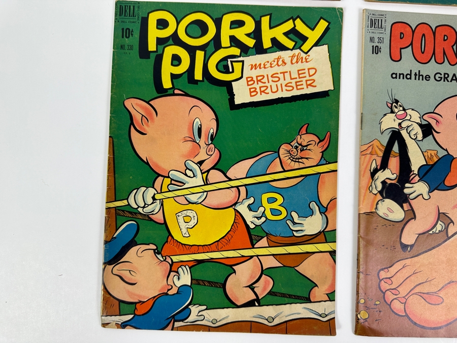 Dell Comics Four Color Porky Pig 1950 #295, 1950 #303, 1951 #330 & 1951 #351 10 Cent Comic Books [Photo 6]