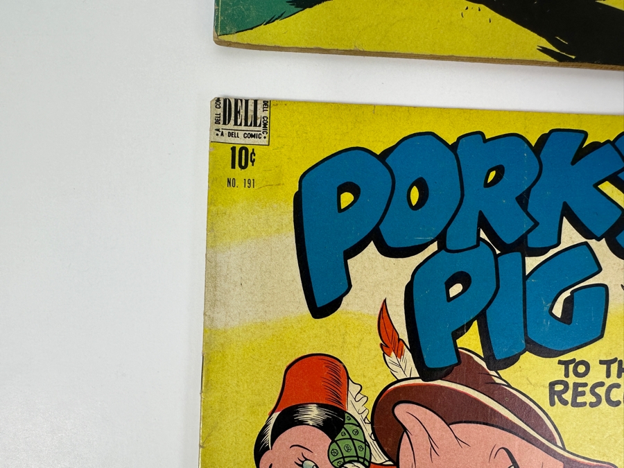 Dell Comics Four Color Porky Pig 1946 #112, 1947 #156, 1948 #191 & 1949 #241 10 Cent Comic Books Valued Ungraded: $59, 6.0: $151, 8.0: $544 [Photo 7]