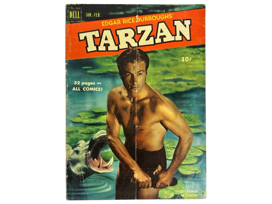 Dell Comics Edgar Rice Burrough's Tarzan #19 Vintage 1951 10 Cent Comic Book