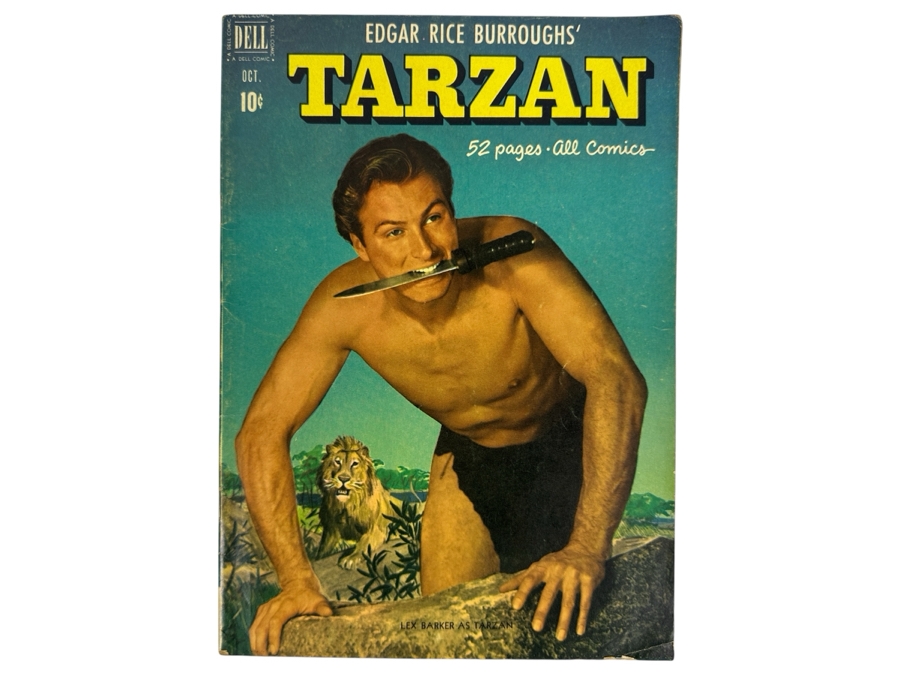 Dell Comics Edgar Rice Burrough's Tarzan #25 Vintage 1951 10 Cent Comic Book