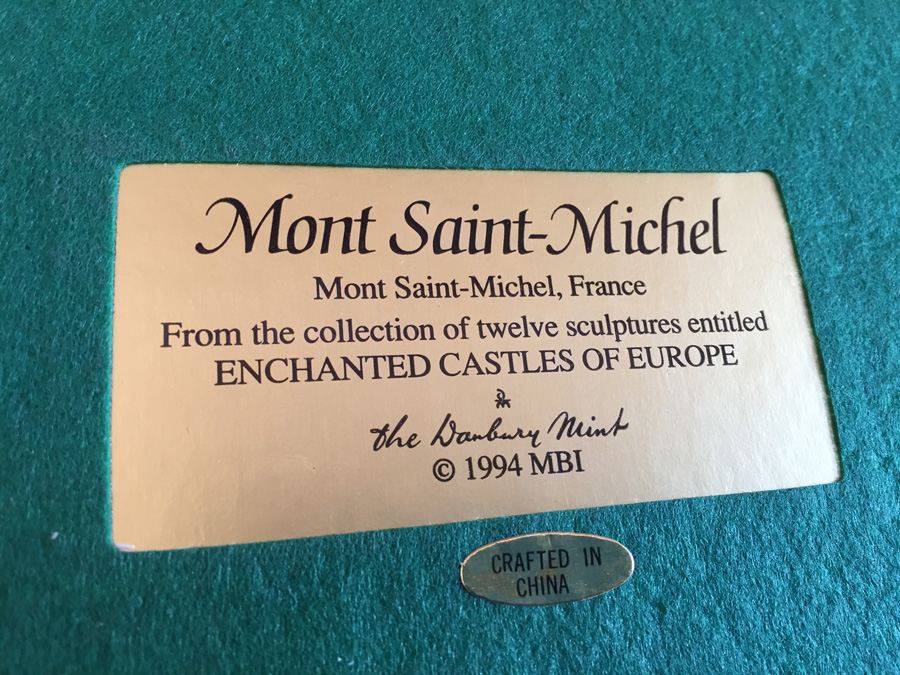1994 Danbury Mint Mont Saint-Michel, France Castle [Photo 13]