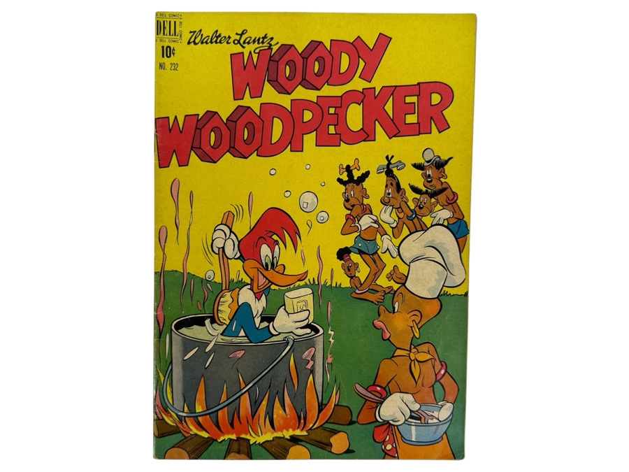 Dell Comics Four Color #232 Walter Lantz Woody Woodpecker Vintage 1949 10 Cent Comic Book Valued Ungraded: $17, 6.0: $288, 8.0: $602