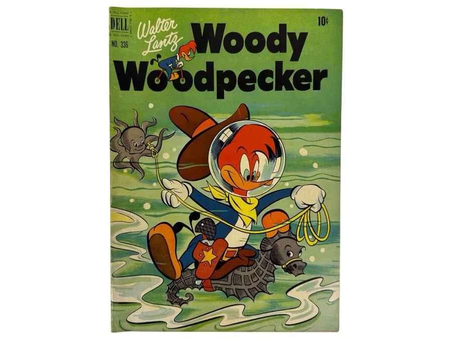 Dell Comics Four Color #336 Walter Lantz Woody Woodpecker Vintage 1952 10 Cent Comic Book
