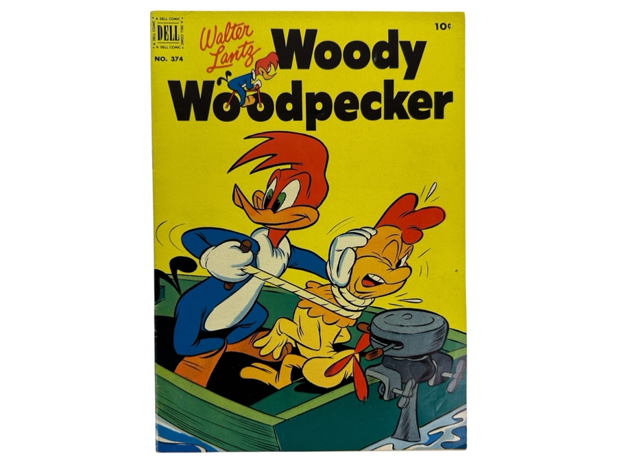 Dell Comics Four Color #374 Walter Lantz Woody Woodpecker Vintage 1952 10 Cent Comic Book