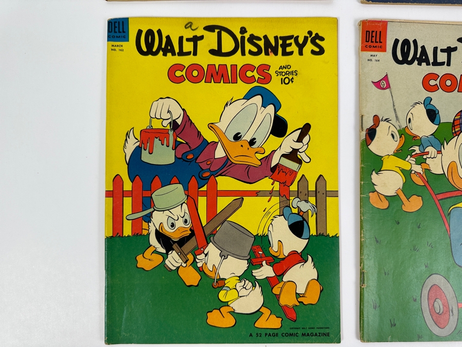 (4) Dell Comics Walt Disney's Comics And Stories #159, #160, #162 & #164 Vintage 1953/1954 10 Cent Comic Books	 [Photo 6]