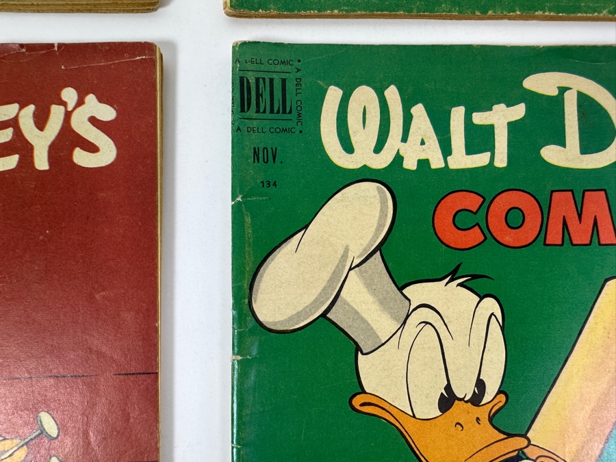 (4) Dell Comics Walt Disney's Comics And Stories #131, #132, #133 & #134 Vintage 1951 10 Cent Comic Books Valued Ungraded: $70, 6.0: $363, 8.0: $655 [Photo 9]