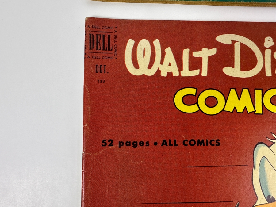 (4) Dell Comics Walt Disney's Comics And Stories #131, #132, #133 & #134 Vintage 1951 10 Cent Comic Books Valued Ungraded: $70, 6.0: $363, 8.0: $655 [Photo 7]