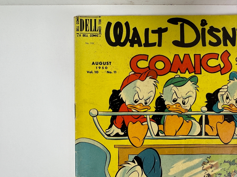 (4) Dell Comics Walt Disney's Comics And Stories #119, #120, #123 & #125 Vintage 1950/1951 10 Cent Comic Books Valued Ungraded: $47, 6.0: $328, 8.0: $653 [Photo 3]