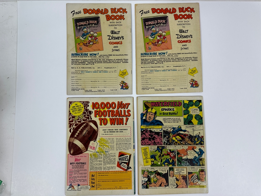 (4) Dell Comics Walt Disney's Comics And Stories #138, #139, #145 & #147 Vintage 1952 10 Cent Comic Books [Photo 10]