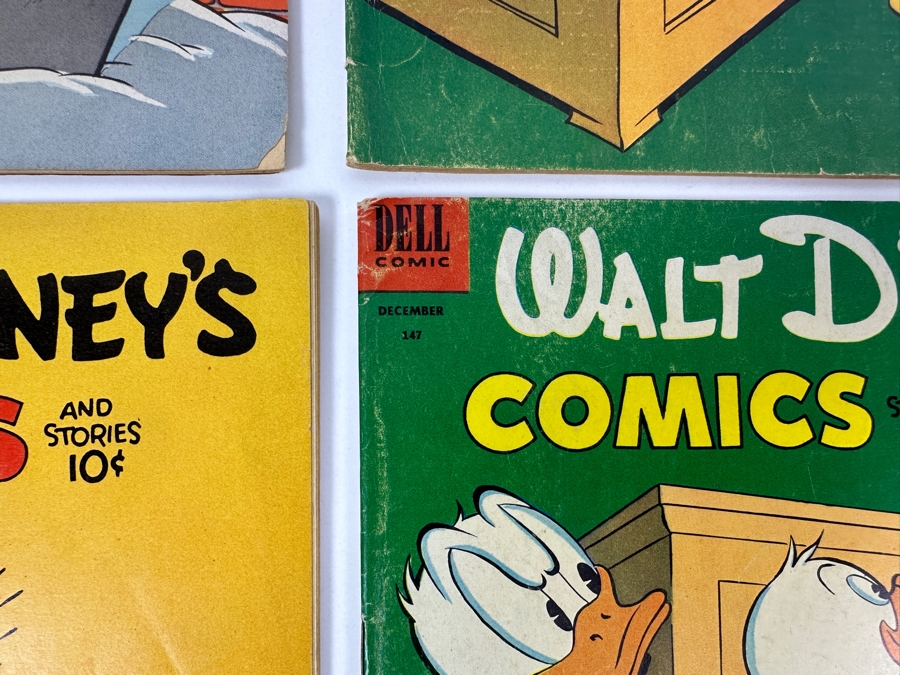 (4) Dell Comics Walt Disney's Comics And Stories #138, #139, #145 & #147 Vintage 1952 10 Cent Comic Books [Photo 9]