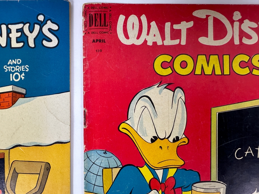 (4) Dell Comics Walt Disney's Comics And Stories #138, #139, #145 & #147 Vintage 1952 10 Cent Comic Books [Photo 5]