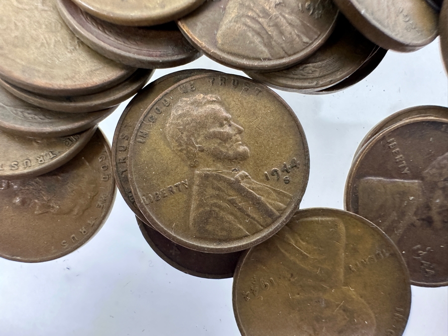 Vintage 1944 S Lincoln Wheat Pennies [Photo 3]