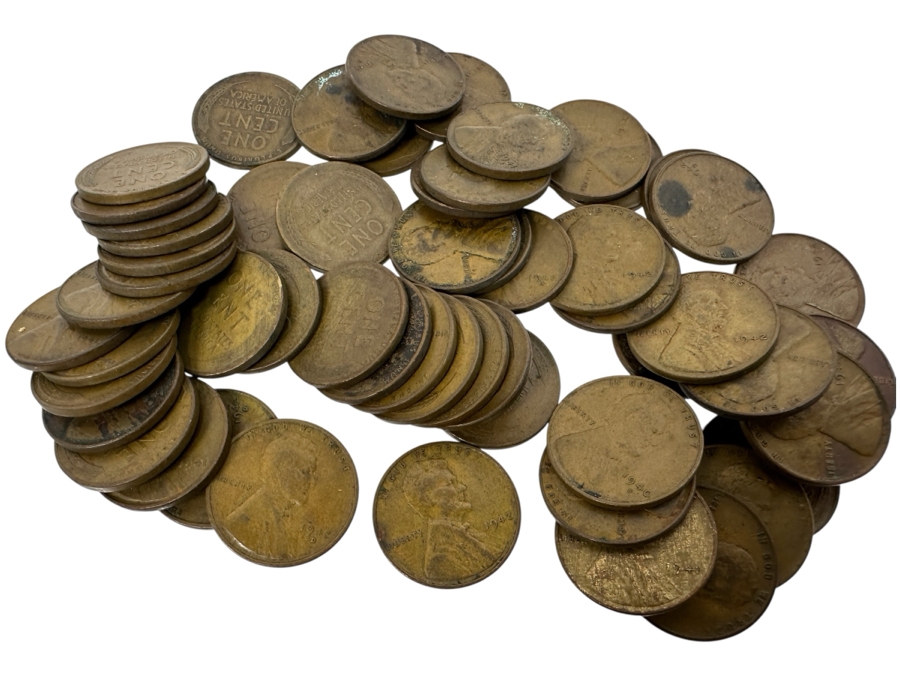 Vintage 1940/1941/1942 Lincoln Wheat Pennies