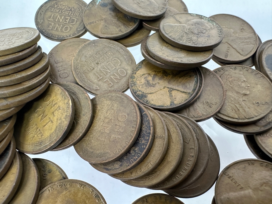 Vintage 1940/1941/1942 Lincoln Wheat Pennies [Photo 3]