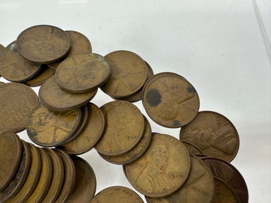Vintage 1940/1941/1942 Lincoln Wheat Pennies [Photo 4]
