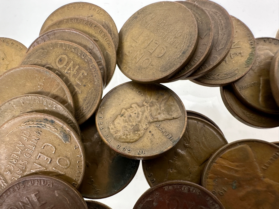 Vintage 1946 Lincoln Wheat Pennies [Photo 3]