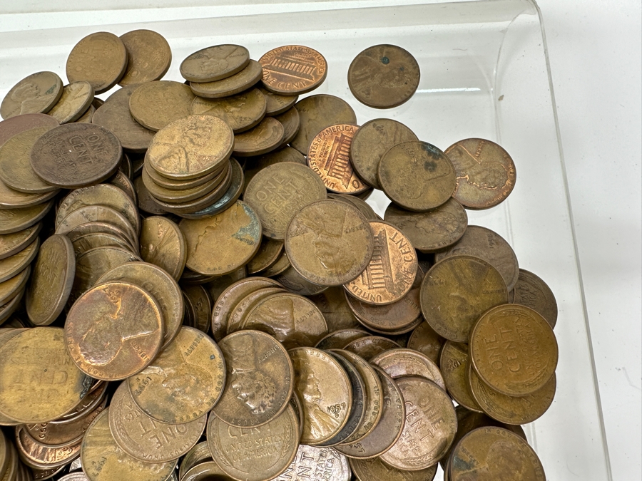 Vintage 1950s Lincoln Wheat Pennies [Photo 3]