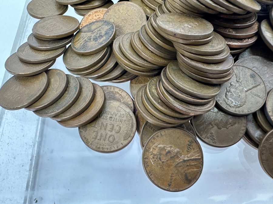 Vintage 1950s Lincoln Wheat Pennies [Photo 5]
