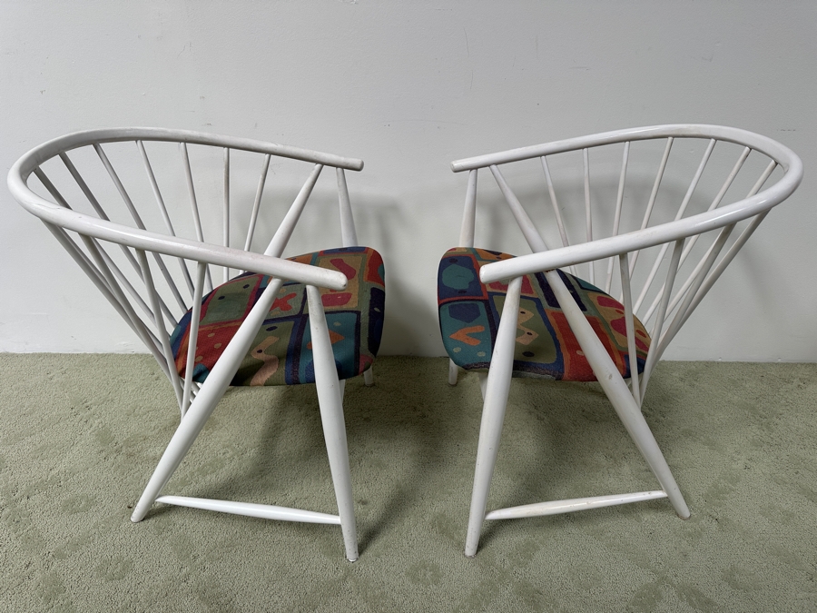 Pair Of Solfjadern (Sun Feather) Armchairs Designed By Sonna Rosen For Nassjo Stolfabrik In 1948 [Photo 6]