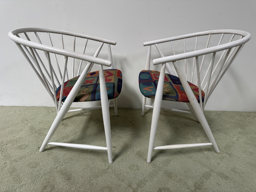 Pair Of Solfjadern (Sun Feather) Armchairs Designed By Sonna Rosen For Nassjo Stolfabrik In 1948 [Photo 5]