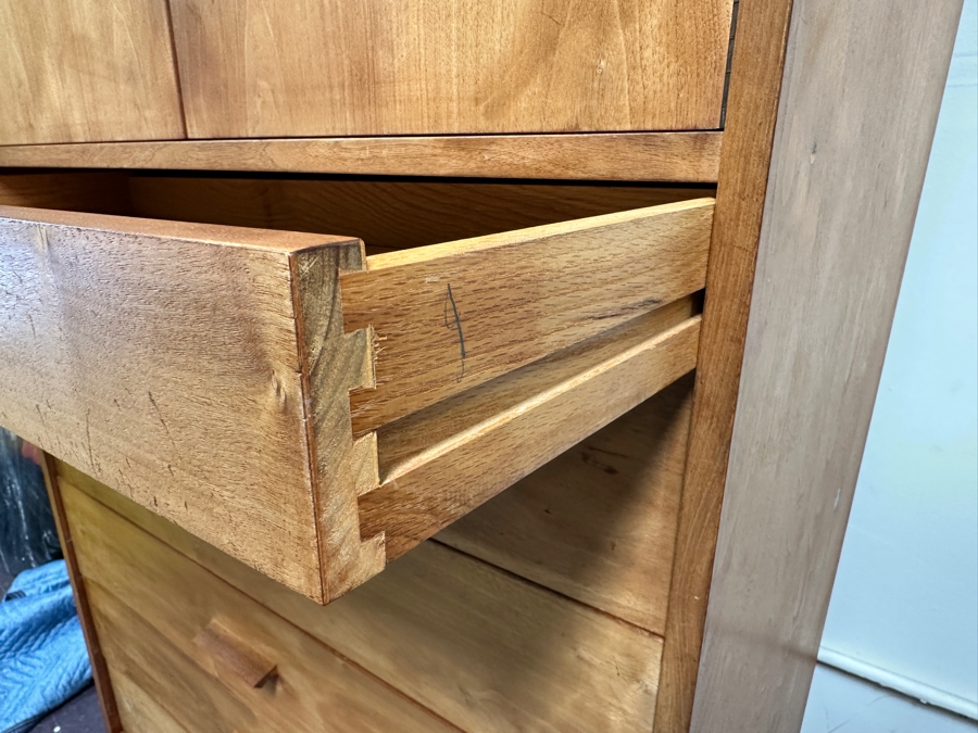 Richard Artschwager High Boy Walnut Dresser Mid-Century Modern Chest Of Drawers 36W X 18D X 77H [Photo 6]