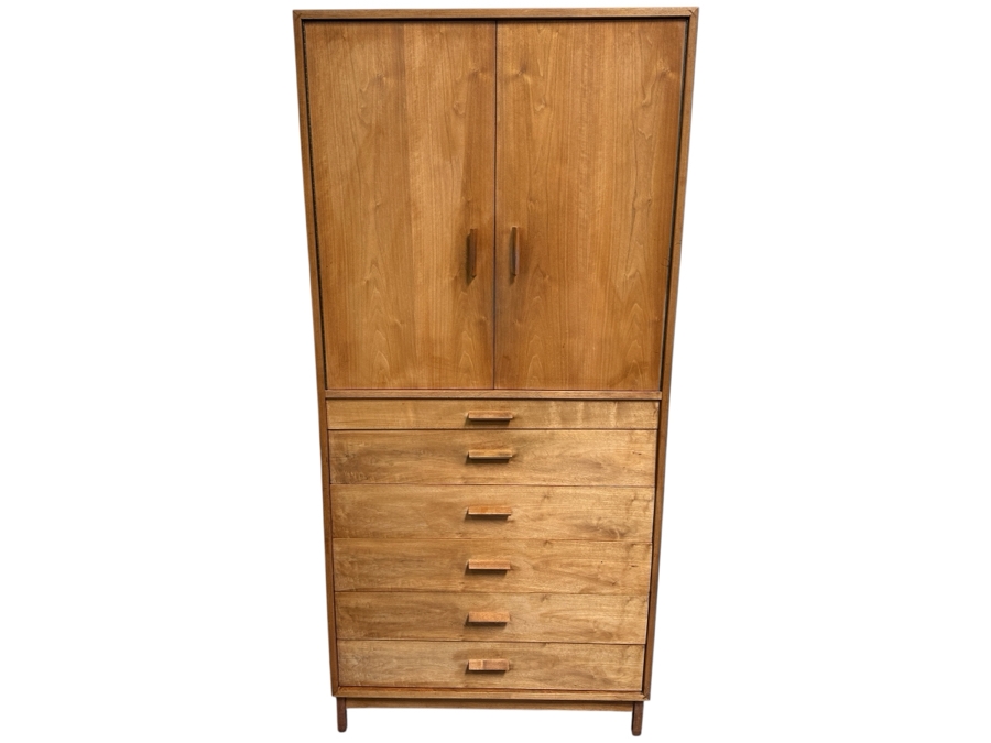 Richard Artschwager High Boy Walnut Dresser Mid-Century Modern Chest Of Drawers 36W X 18D X 77H