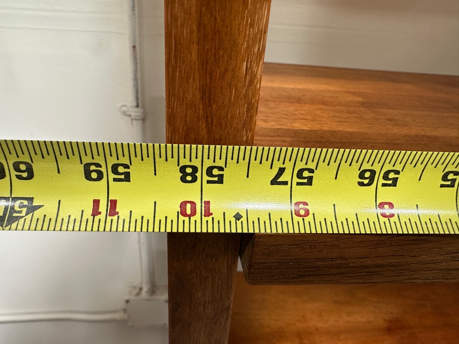Pair Of Mid-Century Modern Walnut Modular Shelving Bookcases Bookshelves Cabinets With 3-Drawers Made In Yugoslavia 58.5'W X 16'D X 74.5'H [Photo 8]