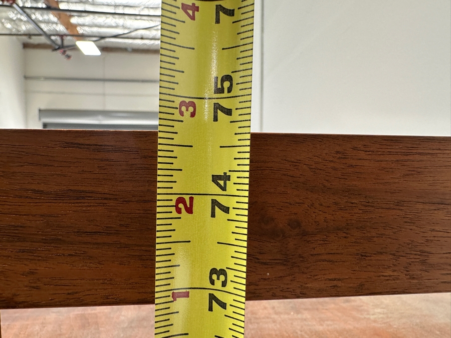 Pair Of Mid-Century Modern Walnut Modular Shelving Bookcases Bookshelves Cabinets With 3-Drawers Made In Yugoslavia 58.5'W X 16'D X 74.5'H [Photo 10]