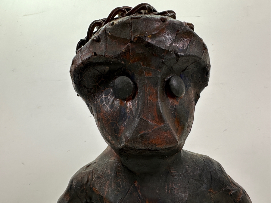 Unusual Handmade Sculpture Figure 9.5W X 19H [Photo 2]