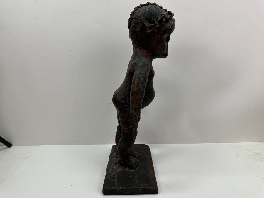Unusual Handmade Sculpture Figure 9.5W X 19H [Photo 7]