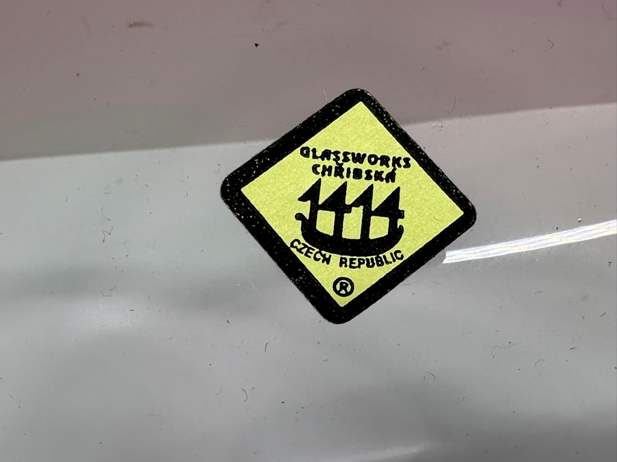 Art Glass Centerpiece Bowl By Glassworks Chribska Made In The Czech Republic 12.25W X 7D X 5H [Photo 10]