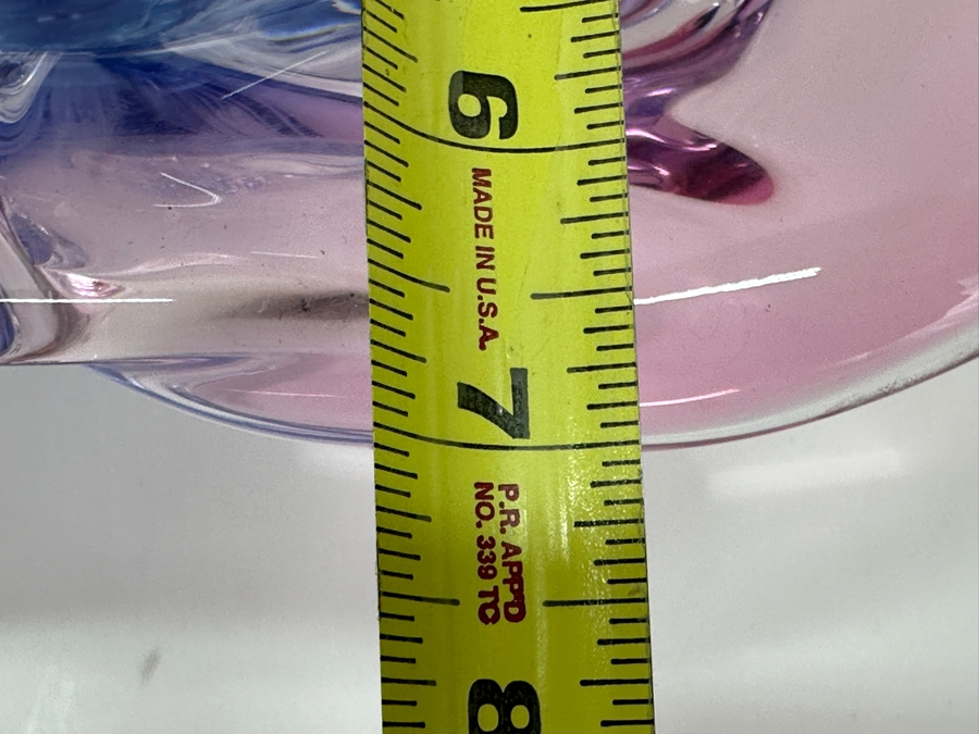 Art Glass Centerpiece Bowl By Glassworks Chribska Made In The Czech Republic 12.25W X 7D X 5H [Photo 12]