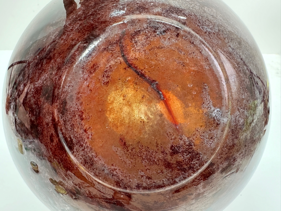 Art Glass Vase In Manner Of Lorraine French Art Glass 9.5'H [Photo 5]