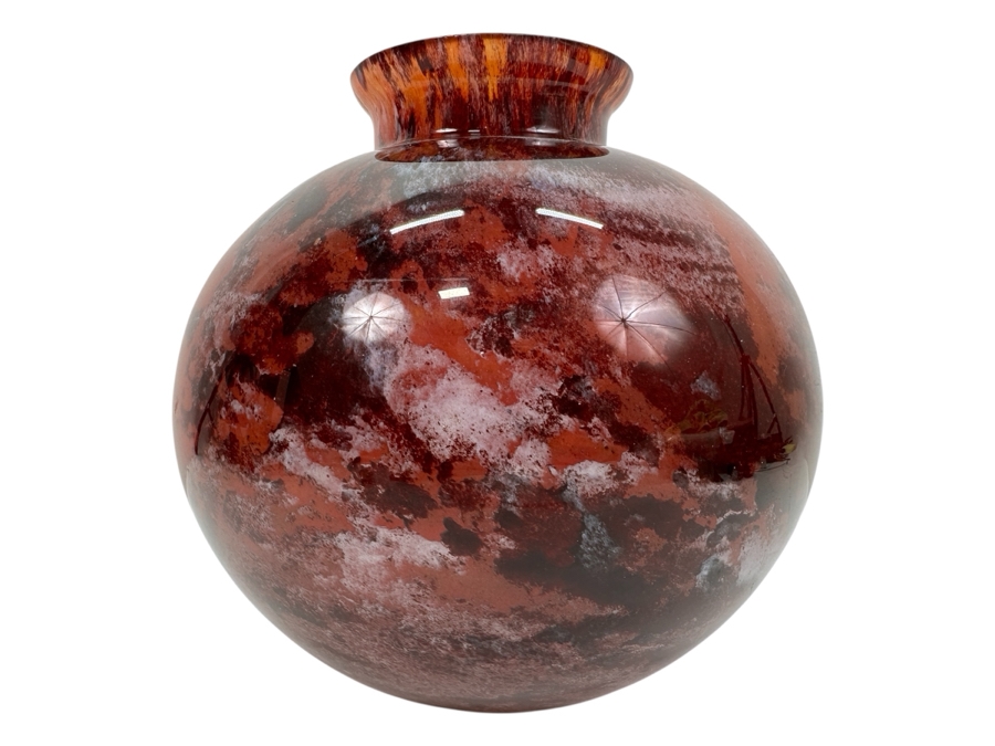 Art Glass Vase In Manner Of Lorraine French Art Glass 9.5'H [Photo 1]