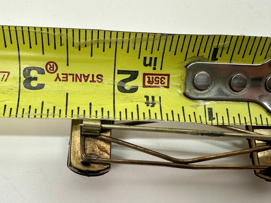 Antique Victorian Carved Brooch Pin 2.5L [Photo 5]