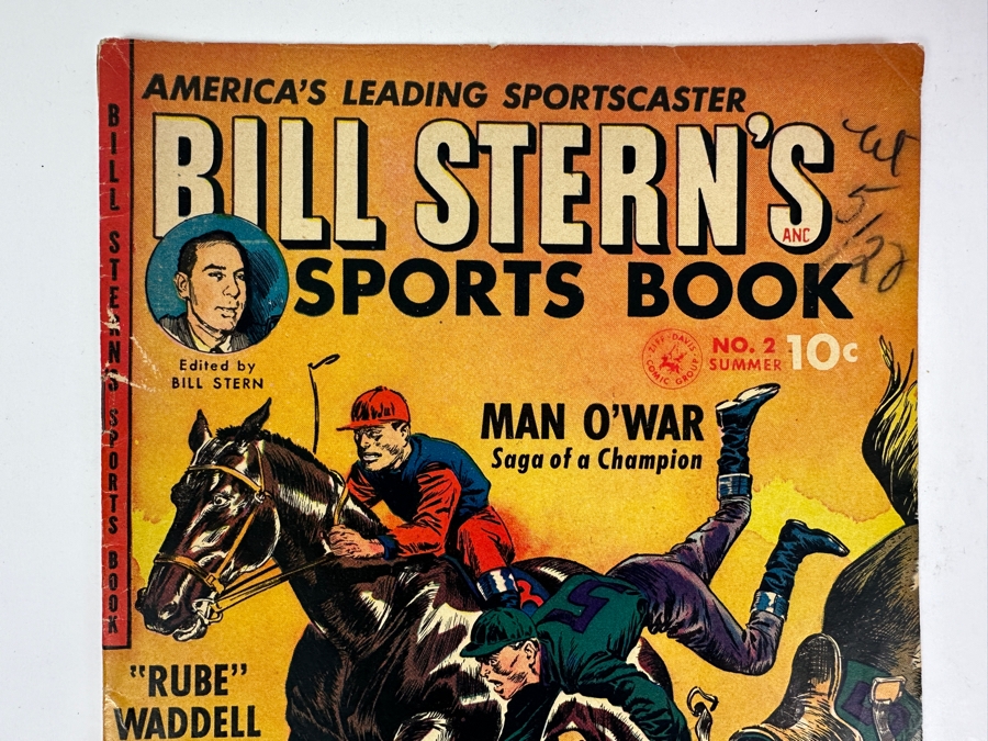 Ziff-Davis Comics Bill Stern's Sports Book #2 (Man O' War) Vintage 1952 10 Cent Comic Book [Photo 2]