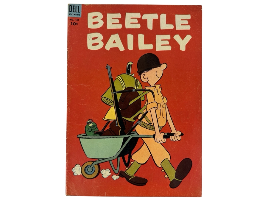 Dell Comics Four Color #469 1st Appearance Of Beetle Bailey In Comics #1 Vintage 1953 10 Cent Comic Book Valued Ungraded: $53