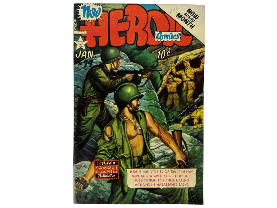 Famous Funnies Publication Heroic Comics #79 Vintage 1953 10 Cent Comic Book