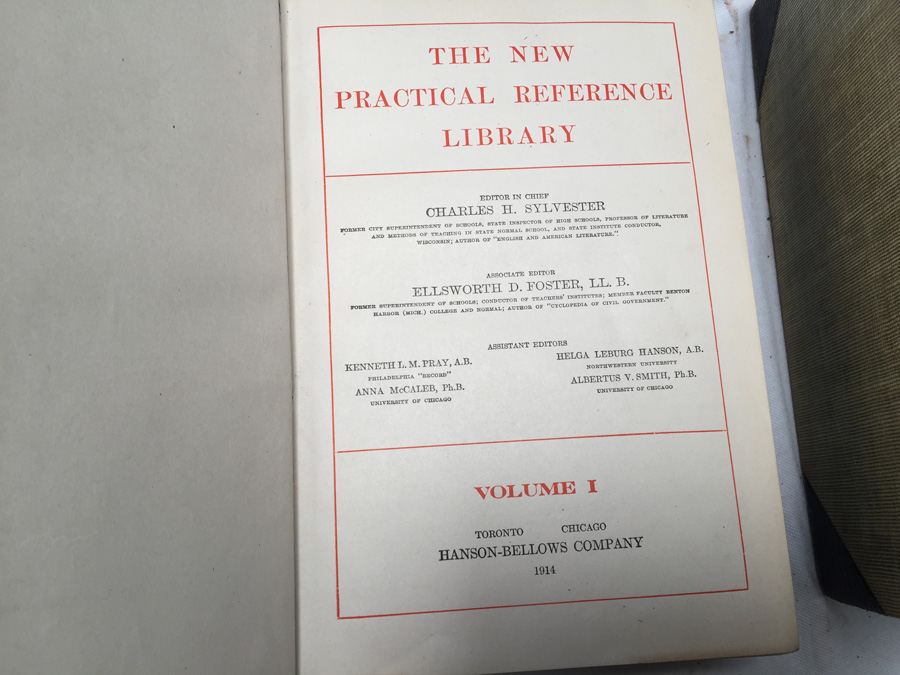 The New Practical Reference Library Books Hanson-Bellows Company [Photo 5]