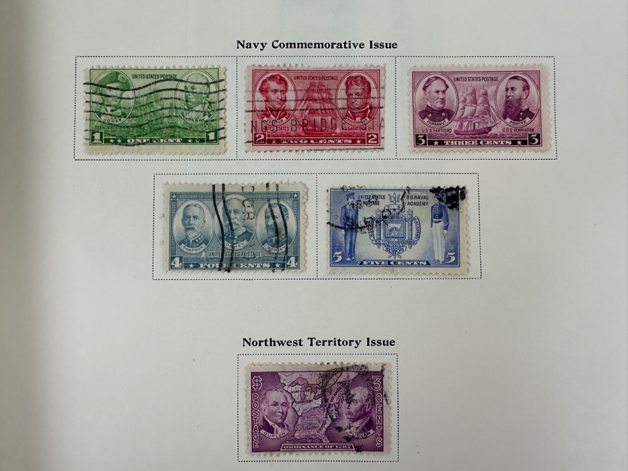 The American Album For United States Stamps Book - See Photos For Sampling Of U.S. Postage Stamps (Not All Stamps Are Photographed) [Photo 45]
