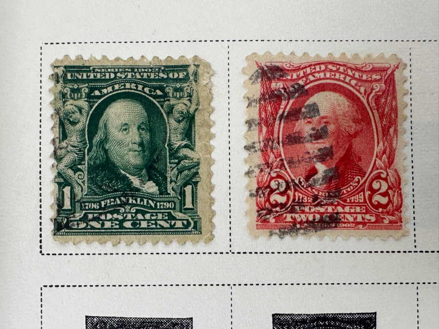 The American Album For United States Stamps Book - See Photos For Sampling Of U.S. Postage Stamps (Not All Stamps Are Photographed) [Photo 17]