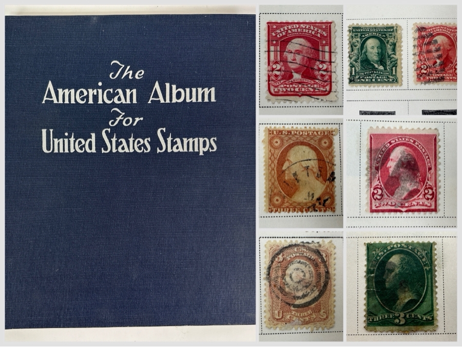 The American Album For United States Stamps Book - See Photos For Sampling Of U.S. Postage Stamps (Not All Stamps Are Photographed)